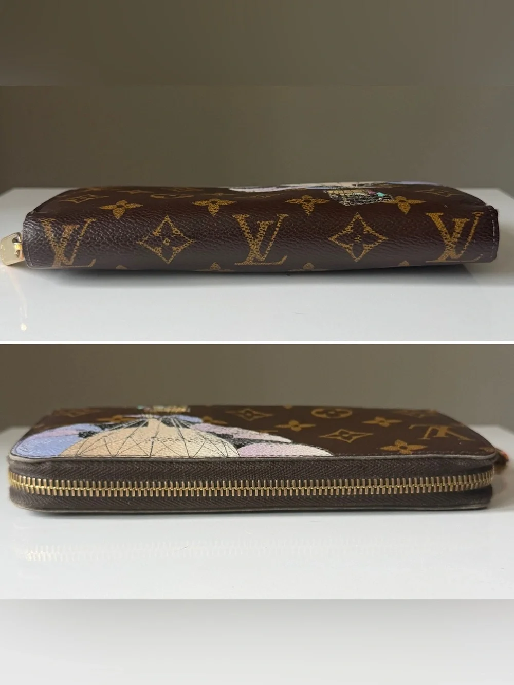 Louis Vuitton Illustré Hot Air Balloon Limited Edition Monogram Zippy Wallet